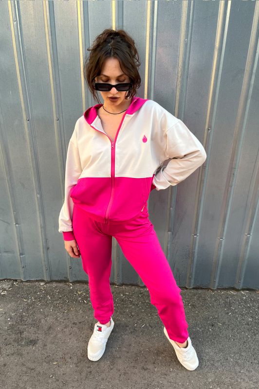 Жіночий спортивний костюм Agonwear zip afuchsia