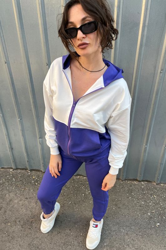 Жіночий спортивний костюм Agonwear zip violet