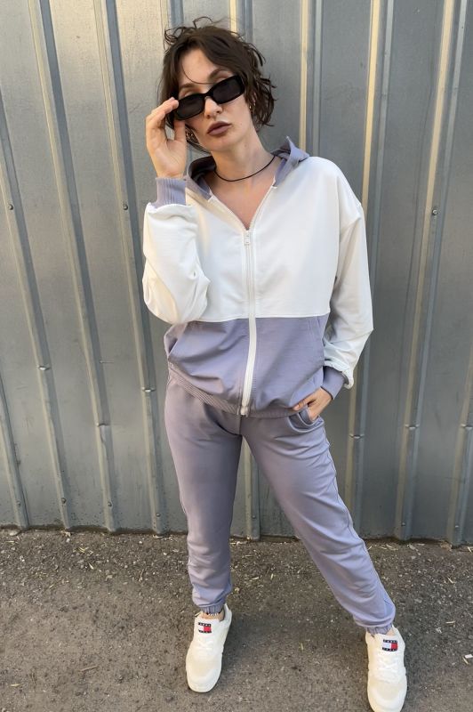 Жіночий спортивний костюм Agonwear zip ash lavender