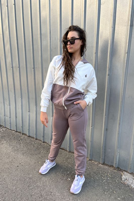 Жіночий спортивний костюм Agonwear zip moko