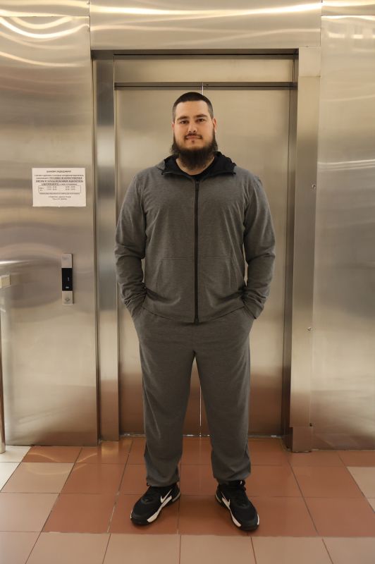 Чоловічий спортивний костюм Agonwear zip Gray