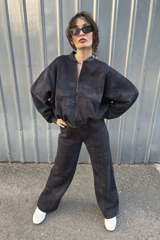 Жіночий спортивний костюм Agonwear zip tai dai palazzo